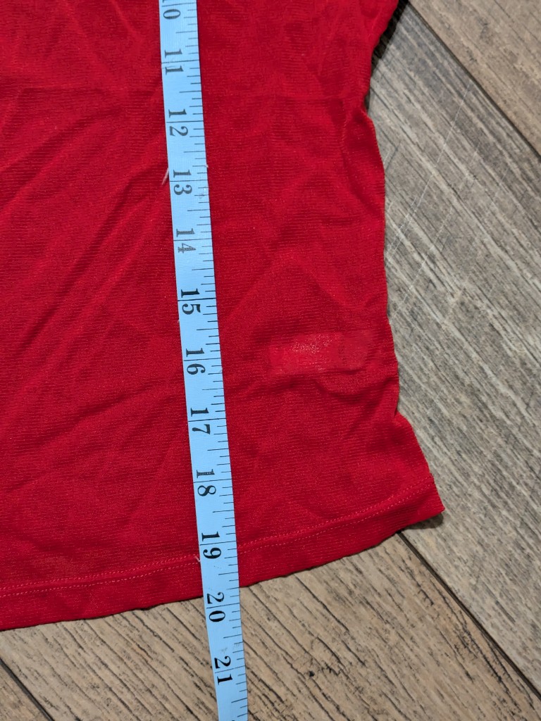 Nwt Khy Kylie Jenner Mesh One Shoulder Top Red Aurr Asymmetric Plus Size 2x New — image 8 of 8